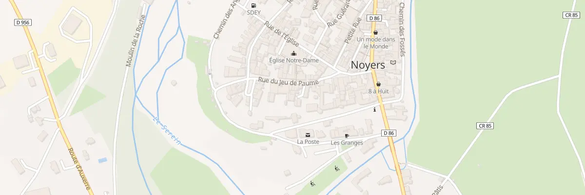 Plan du 2 Crs Cour des Gilets à Noyers