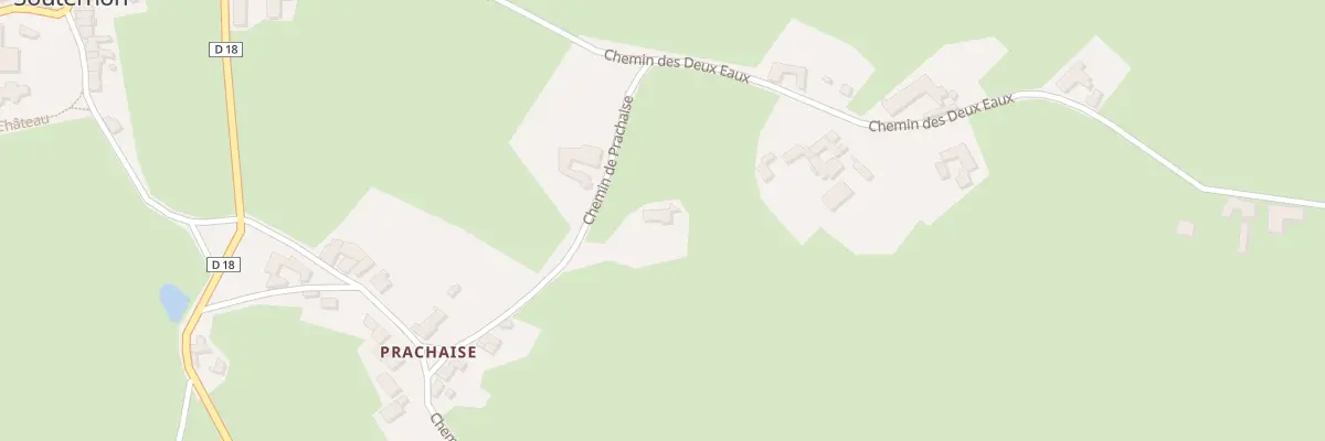 Plan du 306 Che de Prachaise à Souternon