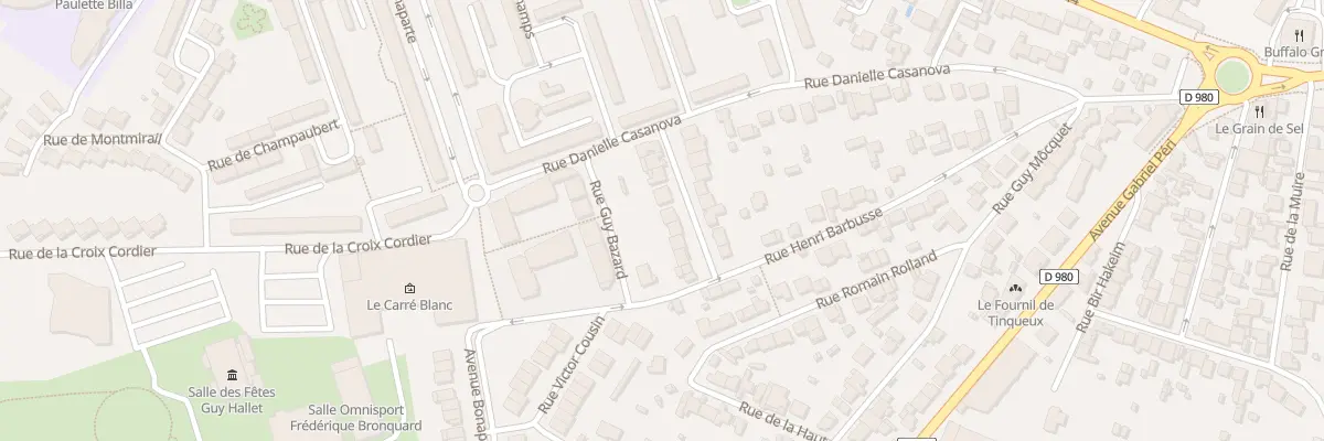 Plan du 10 Rue Octave Mirbeau à Tinqueux