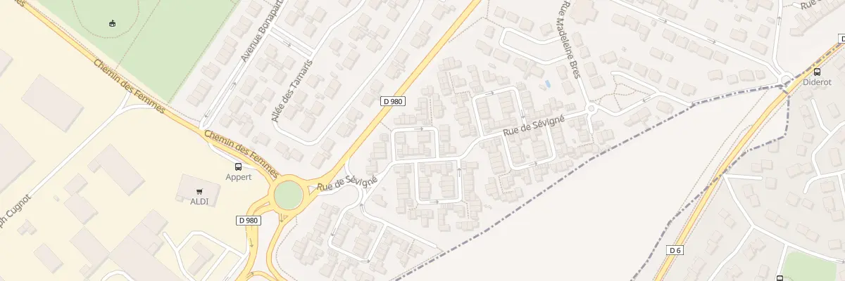 Plan du 8 Rue Louise de Bettignies à Tinqueux