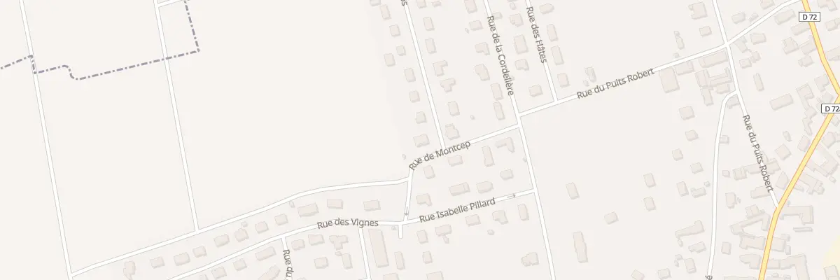 Plan du 1 Rue des Clos à Bouilly
