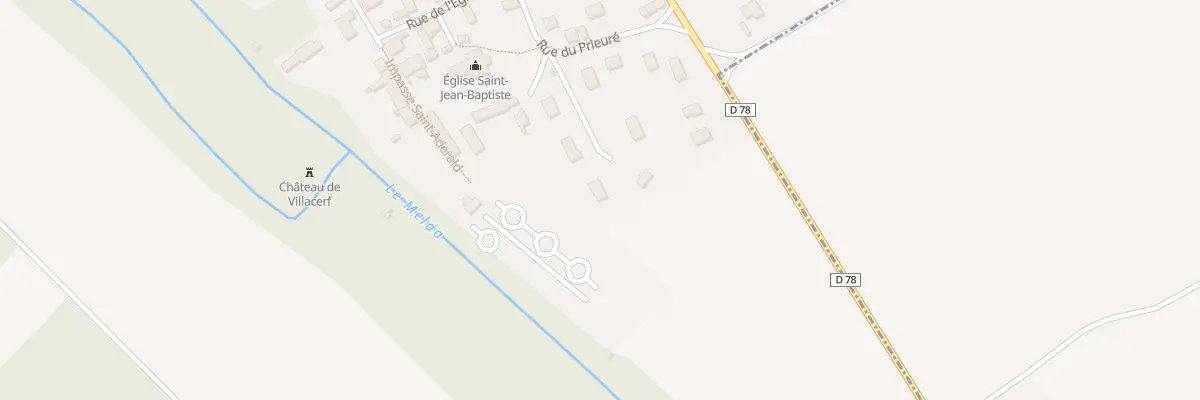 Plan du 6 Rue de la Vigne du Parc à Villacerf