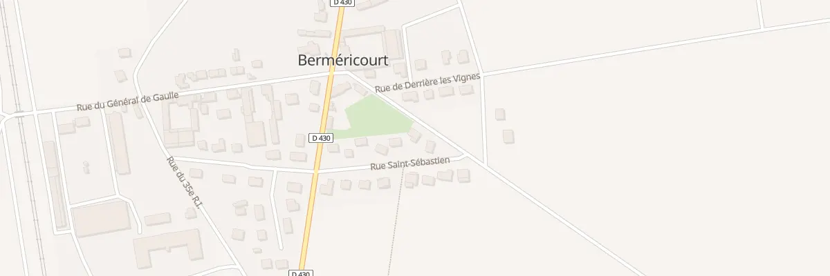 Plan du 2 Rue du Square à Berméricourt