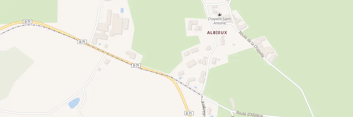 Plan du 1672 Rte d’Albieux à Bussy-Albieux
