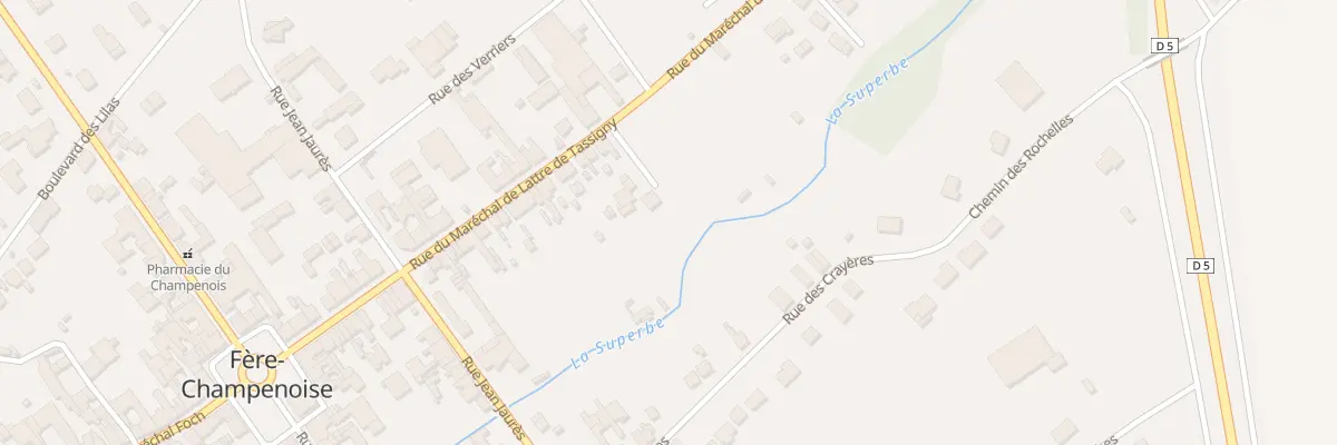 Plan du 270 Rue du Mal de Lattre de Tassig à Fère-Champenoise