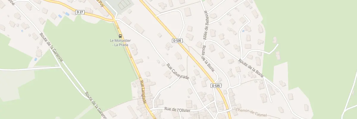 Plan du 12 Rue Calveyrade au Monastier-sur-Gazeille