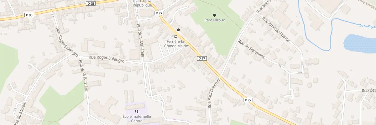 Plan du 5 Rue Roger Salengro à Ferrière-la-Grande