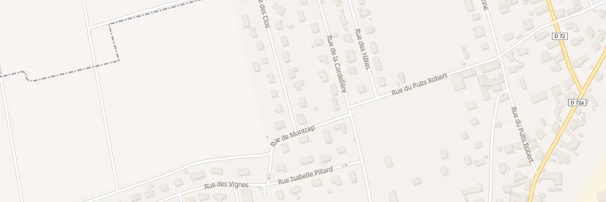 Plan du 4 Rue des Clos à Bouilly