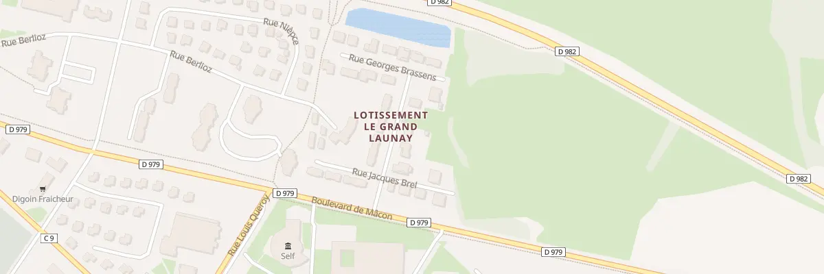 Plan du 8 Rue Edith Piaf à Digoin