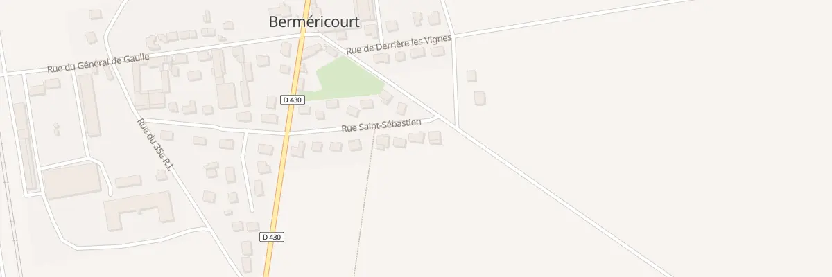 Plan du 14 Rue Saint Sébastien à Berméricourt