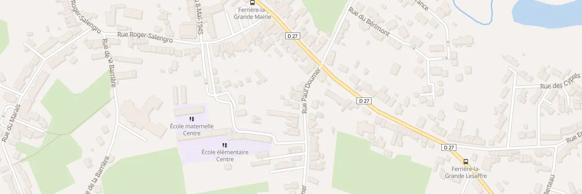 Plan du 12 Rue Paul Doumer à Ferrière-la-Grande