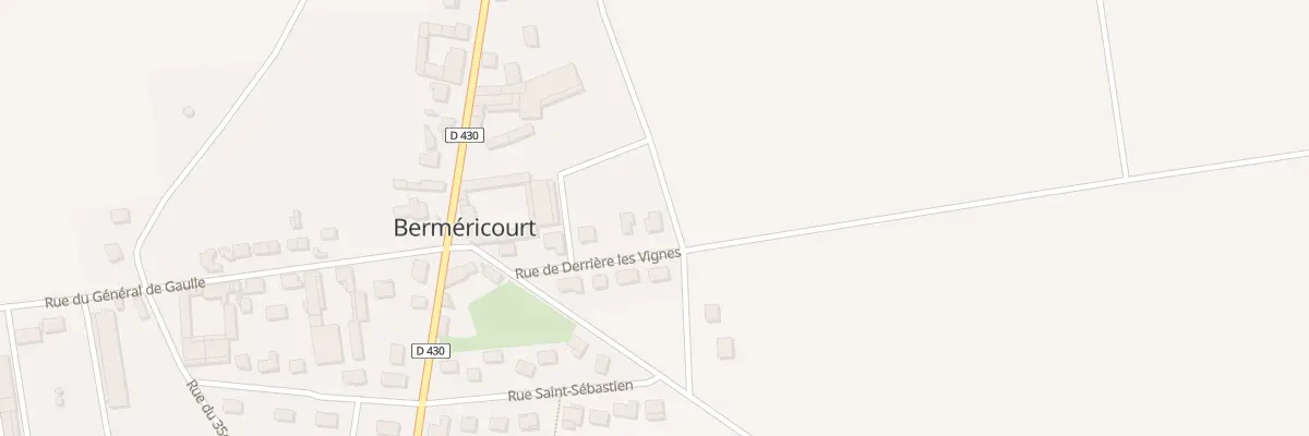 Plan du 9 Rue de Derriere les Vignes à Berméricourt