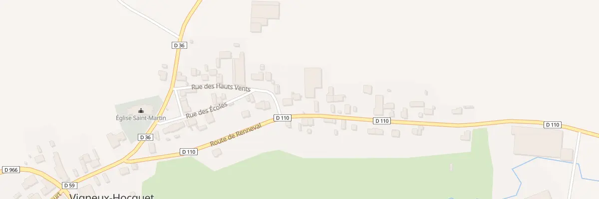 Plan du 9 Rte de Renneval à Vigneux-Hocquet