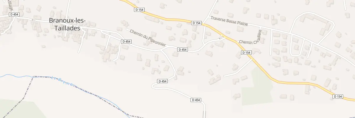 Plan du 7 Rte du Village à Branoux-les-Taillades