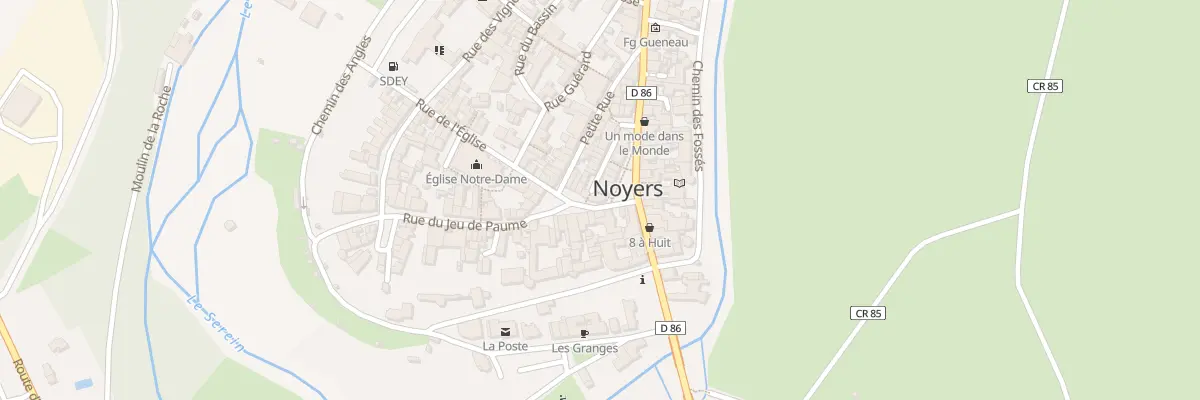 Plan du 1 Rue du Poids du Roy à Noyers