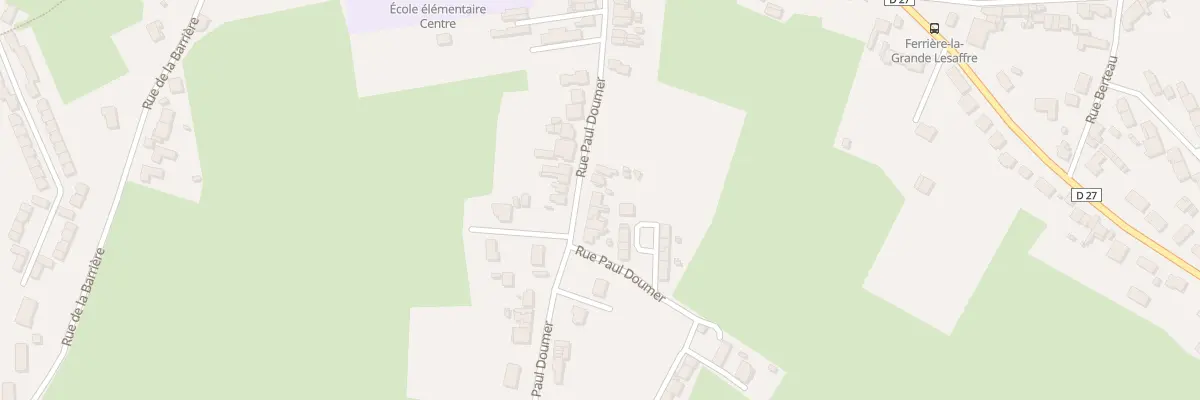 Plan du 33 Rue Paul Doumer à Ferrière-la-Grande