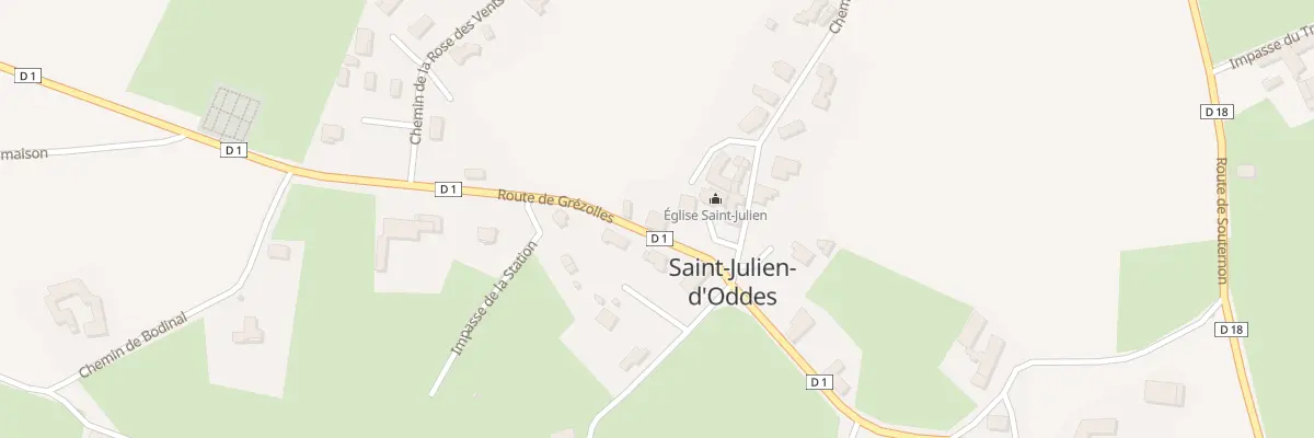 Plan du 1238 Rte de Grézolles à Saint-Julien-d’Oddes