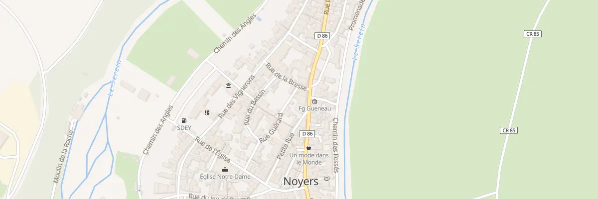 Plan du 38 Pl du Grenier à Sel à Noyers
