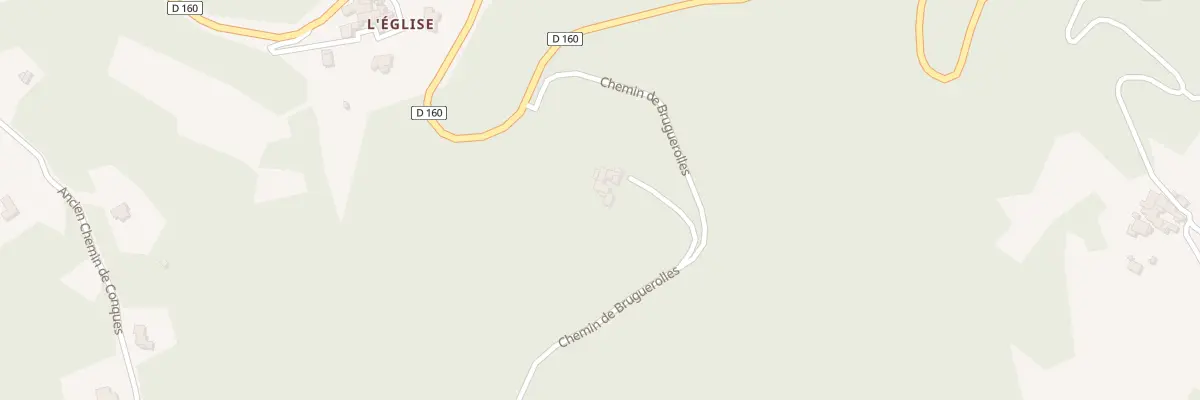 Plan du 294 Che de Bruguerolles à Saint-Paul-la-Coste