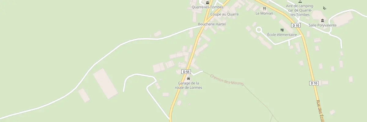Plan du 2 Rte du Maquis de Verneuil à Quarré-les-Tombes