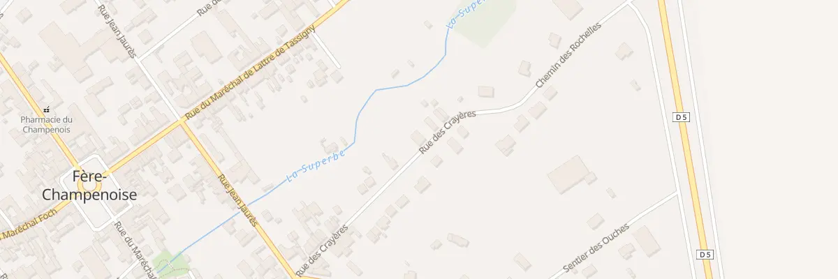 Plan du 207 Rue des Crayères à Fère-Champenoise