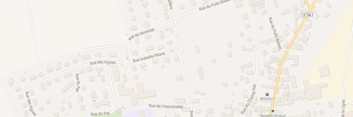 Plan du 1 Rue Isabelle Pillard à Bouilly