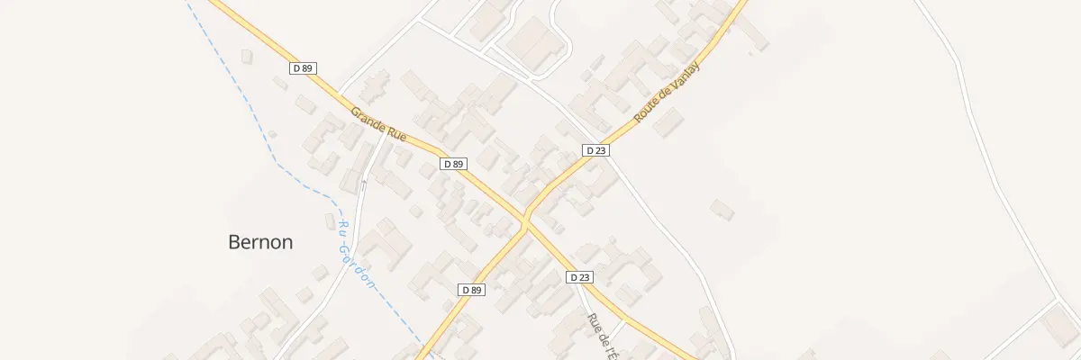Plan du 3 Rue du Faubourg à Bernon