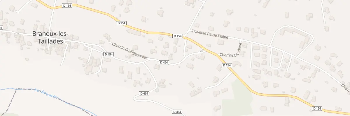 Plan du 8 Rte du Village à Branoux-les-Taillades