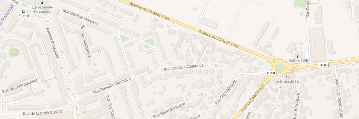 Plan du 26 Rue Daniele Casanova à Tinqueux