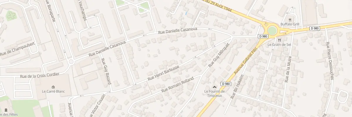 Plan du 18 Rue Henri Barbusse à Tinqueux