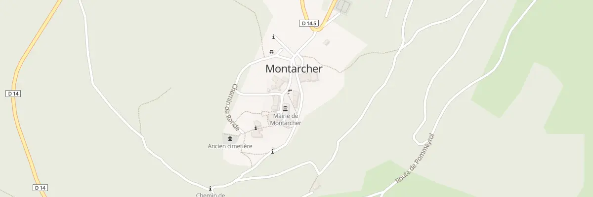 Plan du 84 Che de Ronde à Montarcher