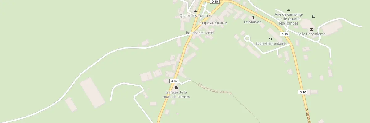 Plan du 5 Rte du Maquis de Verneuil à Quarré-les-Tombes
