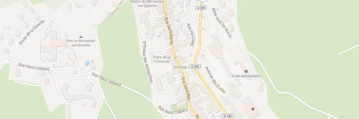 Plan du 93 Rue Saint - Pierre au Monastier-sur-Gazeille