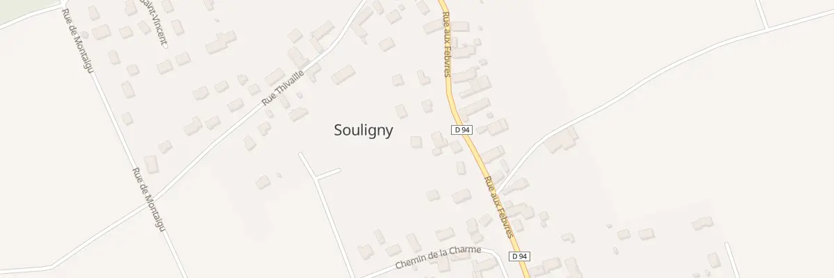 Plan du 587 Rue aux Febvres à Souligny
