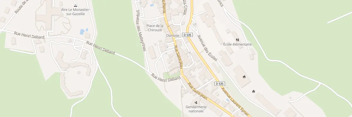 Plan du 8 Rue Saint - Jean au Monastier-sur-Gazeille