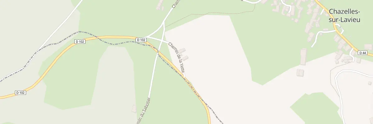 Plan du 129 Che de la Yette à Chazelles-sur-Lavieu