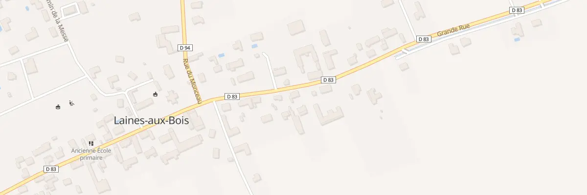 Plan du 6 Gr Grande Rue à Laines-aux-Bois