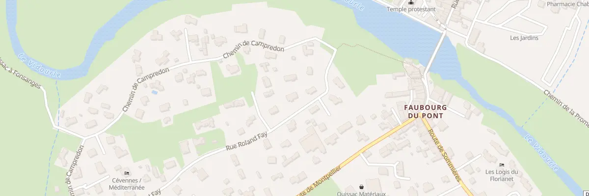 Plan du 427 Rue Roland Fay à Quissac