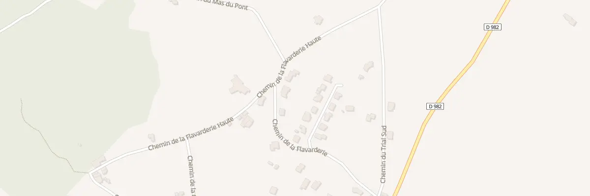 Plan du 205 Che de la Flavarderie Hte à Tornac