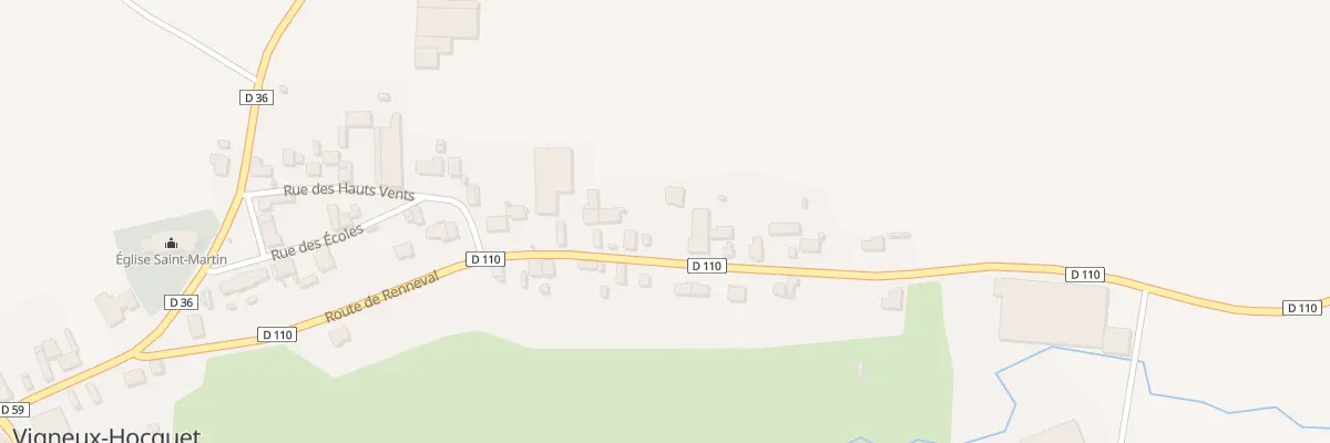 Plan du 15 Rte de Renneval à Vigneux-Hocquet