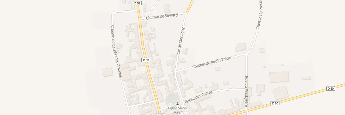 Plan du 9 Rue de Montigny à La Selve