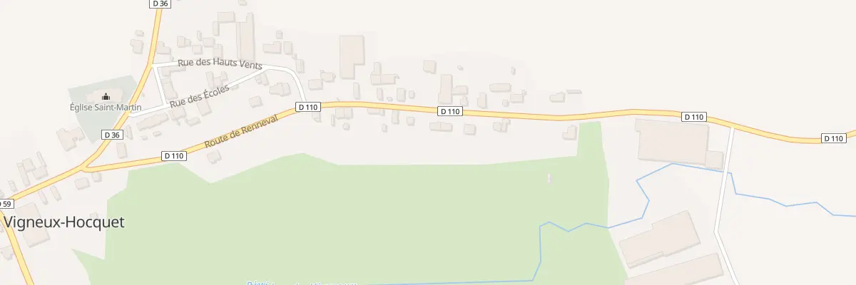 Plan du 20 Rte de Renneval à Vigneux-Hocquet