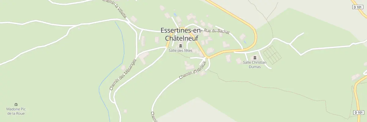 Plan du 49 Che du Bief à Essertines-en-Châtelneuf