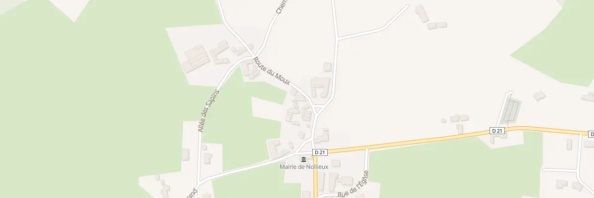 Plan du 75 Rte du Moux à Nollieux
