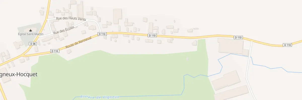 Plan du 22 Rte de Renneval à Vigneux-Hocquet