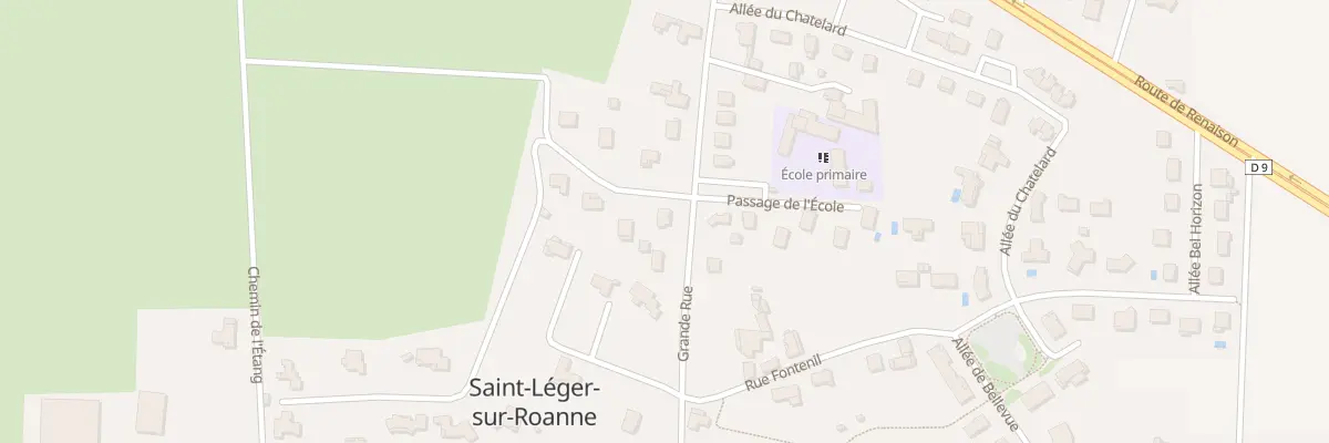 Plan du 3 Che du Grand Champ à Saint-Léger-sur-Roanne