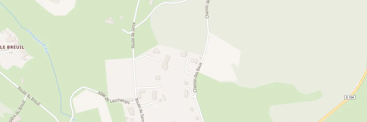 Plan du 333 Che des Baux à Apinac