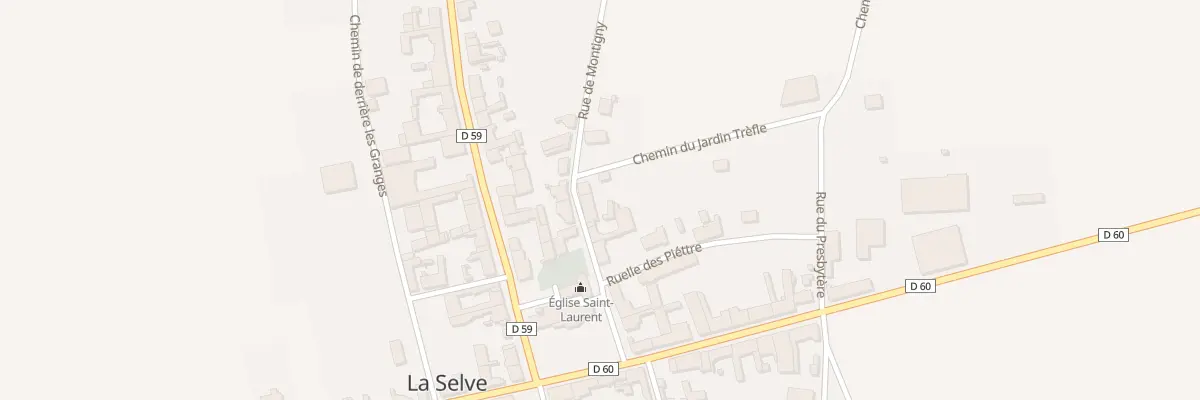 Plan du 10 Rue de Montigny à La Selve