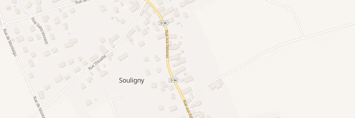 Plan du 618 Rue aux Febvres à Souligny