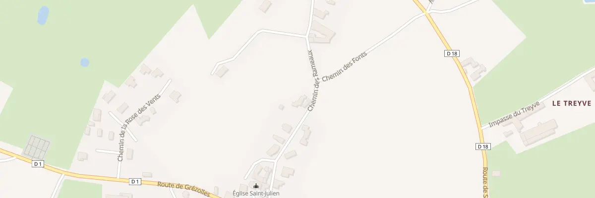 Plan du 197 Che des Rameaux à Saint-Julien-d’Oddes